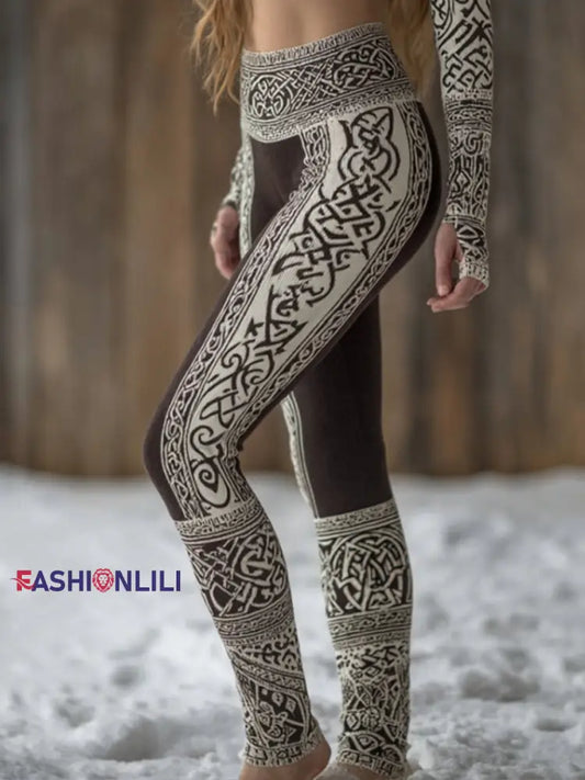 Women’s Viking Velvet Lined Leggings As picture / S